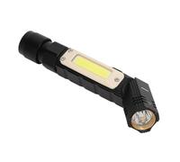 RiToEasysports Flashlight Tascabile, Piccola Torcia, Torcia Compatta 3 in 1 per Proiettore Professionale Ricaricabile USB con Batteria da 800 MAh, Testa Pieghevole a 90 Gradi, Ricaricabile USB e