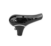RiToEasysports Flauto Professionale in Materiale ABS Ocarina Alto C a 12 Fori con Fori Ergonomici per le Dita per l'educazione Musicale e la Pratica Solista (BLACK)