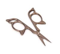 RiToEasysports Forbici, Forbici da Sartoria Classiche in Acciaio Inossidabile, Ricamo Facile da Usare per Appassionati di Cucito e Artigiani (Marrone scuro)