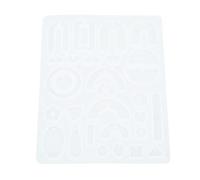 RiToEasysports Forma di Orecchini in Silicone Resina Riutilizzabile Stampo Modice Glossy Look Design del Foro per le Orecchie -Strumenti di Creazione di Orecchini