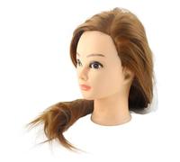 RiToEasysports Formazione di Training del Modello di Testa del Modello Manikin Doll Dold Fluffy Fibre Ad Alta Temperatura per Insegnanti di Bellezza, Studenti, Taglio, Tessitura (25,6 pollici)