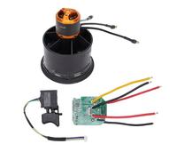 RiToEasysports Frequente di Raffreddamento, Ventola da 5000kV Senza Spazzole Ventola Canalizzata 50 Mm con Scheda di Controllo Integrata per Il Raffreddamento Dell'aeroplano RC