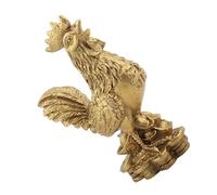 RiToEasysports Gallo in Ottone Fatto a Mano Pollo Simbolo di Fortuna e Ricchezza nel Feng Shui per la Decorazione Domestica Gallo in Ottone Puro per Credenti di Ricchezza e Buona Fortuna