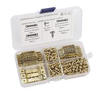 RiToEasysports Ganci a Parete Dente Sew Resistente Forti Ganci a Doppia Vite per Strumenti Appesi, Persone in Movimento (GOLD)