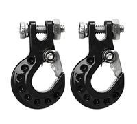 RiToEasysports Gancio per Rimorchio RC da 2 Pezzi, Accessorio per Auto Modello Leggero Resistente Alla Corrosione in Lega di Alluminio, con Dimensioni Compatte Facile Installazione, per Auto (BLACK)