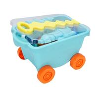 RiToEasysports Giocattoli del Castello di Sabbia, Set di Giocattoli da Spiaggia da 15 Pezzi con Secchio e Pale, Sabbia di Plastica Durevole per Il Gioco per Esterni per Bambini, Incoraggia Lo (Blue)