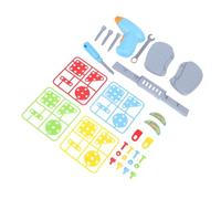 RiToEasysports Giocattolo di Trapano Elettrico da Lavoro Reale, Oltre 35 Blocchi, Set Completo di Edifici Genitore-Figlio, Include Cacciaviti, Sviluppare abilità Logiche, Design di Sicurezza dei