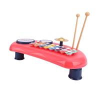 RiToEasysports Giocattolo per Bussare a Mano, Creazione di Musica Istantanea, Stimolazione del Colore Vibrante, modalità, Kit di Apprendimento del Foglio Musicale, Costruzione di Addominali (rosso)