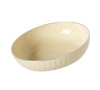 RiToEasysports Grande Ciotola Rotonda per Verdure, Design Elegante e Cremoso, per Intrattenere e Uso domestico. Unità da 9,8 Pollici 1