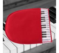 RiToEasysports Guanto per Pulizia Pianoforte in Microfibra con Design Speciale, Panno Morbido Facile da Usare per Tastiera di Pianoforte, Pregevole Fattura, Strumento Speciale per Musicisti, Rosso