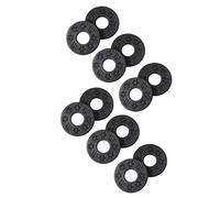 RiToEasysports Guitar Strap Washer Set, 12 Pezzi Gomma Non Slip Grip | Copripulsanti hardware esposto, diametro 25 mm, spessore 3 mm, montaggio senza attrezzi durante le prove