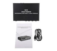 RiToEasysports Interfaccia Audio USB, Registrazione di qualità da Studio per Podcaster Chitarrista Cantante, con Alimentazione Phantom XLR TRS e Alta fedeltà a 24 Bit 192KHz, per la