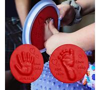 RiToEasysports Kit Argilla Impronta Mano Bambino per Ricordo Impronta | Pasta Morbida Non Tossica, Confezione di Argilla da 7 Colori, per Impronta del Piede del Bambino da 0 a 6 Mesi, Facile
