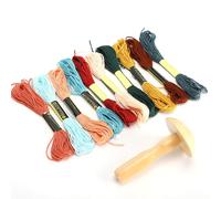 RiToEasysports Kit di Fili da Cucito Dannati in Legno per il Commercio Domestico Fai -da -te, Materiale di Fissaggio Semplice per le Donne Nonna Madre