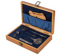 RiToEasysports Kit di Forbici da Cucitura Antichi Comodi per le Forbici in Legno per Maglieria e Mestiere (SILVER)