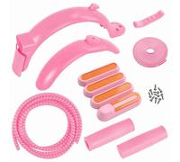 RiToEasysports Kit MubGuard Scooter Electric con Adesivi Riflettenti per M365/Pro Scooter, Striscia Anti-collisione per Guida più, Braccio Freno in Silicone (Pink)