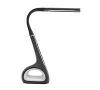 RiToEasysports Lampada da Scrivania a LED, Lampada da Lavoro Regolabile a LED in Silicone ABS con 3 modalità Colore Display LCD VA e Collo d'oca, Batteria da 1200 MAh per la Lettura dello Studio in