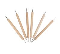 RiToEasysports Legno Composito a Doppio Stilo -stip -ssylus Set per il Commercio in Pelle, Matita a 6 Penna per la Creazione della Consistenza