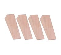 RiToEasysports Legno -eliminazioni di Legno -doorbiene Eliminare la Raccolta di Rumore per lo Spazio Ufficio Faggio 3,6 X 1,0 Pollici 4 STCS