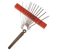 RiToEasysports Lime per Dadi per Chitarra, Strumento per Levigare L'ago per Lime per Chitarra in Pietra con Sella per Dadi per la Formazione di Copie, Riparazioni e Manutenzione