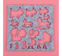 RiToEasysports Long -Lived 7 -stcs/set Ago Filz Applique Modello di Pesce Modello di Artigianato per Principianti Texture Morbide e varietà di Motivi per Rendere Grigi Artigianato per L'interesse