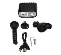 RiToEasysports Luce Anteriore per Bici, Faro per Bicicletta Ricaricabile Tramite USB Batteria da 3200 mAh Custodia in Lega di Alluminio Resistente all'Acqua con Luce Abbagliante Luce