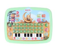 RiToEasysports Macchina di Apprendimento Arabo Elettronico, Toddler Electronic Arabic Learning Book Interactive Reading Toy per Bambini con 28 Lettere 10 Numeri (Green)
