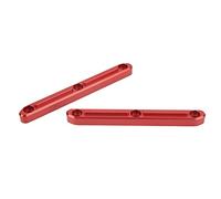 RiToEasysports Mancorrenti Sul Tetto RC da 2 Pezzi, Protezione Robusta e Accurata del Tetto in Lega di Alluminio per 1/5 Outcast Kraton 8s, con Colore Brillante e Fori di Montaggio Modellati (rosso)