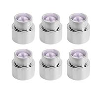 RiToEasysports Manopole per Chitarra, 6 Pezzi Manopole per Interruttori Pickup per Chitarra Rotonde Retro Plastica Argento Chitarre Elettriche Botti Punta per Interruttore con Facile