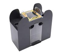 RiToEasysports Mescolatore Automatico di Carte, Mescolatore di Carte Elettrico a Batteria a 6 Mazzi con Mescolamento Silenzioso, per Viaggi in Casa Casinò Texas Hold'em Blackjack Uno