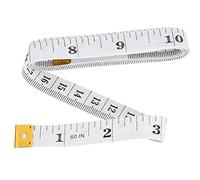 RiToEasysports Metro a Nastro Morbido 150 Cm 60 Pollici per la Circonferenza del Torace e della Vita, Strumento di Misurazione Coerente per Sarta, Materiale Plastico in PVC