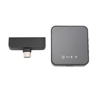 RiToEasysports Microfono a Labbra Wireless Indossabile, Minifone Mini -Microfono Monitoraggio Live per Intervista Record, Vlog, YouTube, Tiktok Tipo C