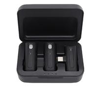 RiToEasysports Microfono Lavalier Microfono Wireless USB C Omnidirezionale Mic con Trasmissione Stabile a 2,4 GHz Coperchio a Portata di Gamma 20m per la Registrazione di Intervista per Smartphone