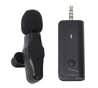 RiToEasysports Microfono Lavalier Wireless, Clamp/Holder di Riduzione del Rumore Sul Mini Microfono Mini di Bavaglio per Intervista di Streaming Live Interno Oudoor, Connessione Versatile,