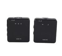RiToEasysports Microfono Wireless, Microfono Bluetooth Lavalier con Riduzione del Rumore in ABS per la Registrazione di Vlog, Streaming Live, Nero