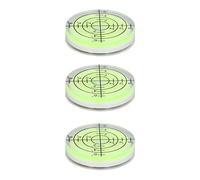 RiToEasysports Mini Livella a Bolla Bullseye Livella a Bolla Circolare Ad Alta Precisione con Visione Chiara per Orologi da Parete, Scaffali [3 pezzi]
