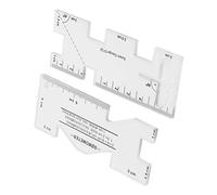 RiToEasysports Mini Modello di Cucito per Patch-work, Righello, Misura, Disegno, Punto, per Accessori da Cucito, 2 Pezzi, 10 X 4 X 0,3 cm.