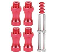 RiToEasysports Modellazione di Auto RC Parte Dell'adattatore di Alluminio e in Metallo Chiaro per Auto Fuoristrada 1/10, Facile da Installare e Rimuovere, 12 per Il Modello di Simulazione (Rosso)