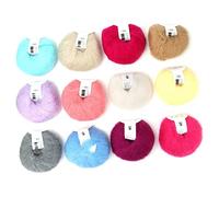 RiToEasysports Mohair Knit Soft Angora Long Wool Yarn-Varie Opzioni di Colore, Facile Cura, Antipilling e Anti-shrinkage, qualità Premium, Uso Versatile con Trama Fai-da-te (#12)