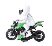 RiToEasysports Motocicletta Telecomandata con Acrobatica Ed Effetti di Luce, per Bambini Dai 3 Ai 10 Anni (GREEN)
