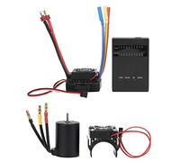 RiToEasysports Motore Brushless 3900KV, ESC 60A con Scheda Programmatore e Set Dissipatore di Calore, Risposta Dell'acceleratore Migliorata, Design Impermeabile, per 1 10 RC Car SCX10