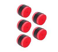RiToEasysports Nastro per Impugnatura per Impugnatura per per da 5 Pezzi, Fascia Avvolta per Assorbimento del Sudore in Materiale PVC Premium, con Super Adesivo, per Ricurvo Composto (Rosso)