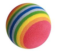RiToEasysports Palline da a Strisce in EVA da 50 Pezzi, Palline da Pratica Indoor Leggere e Resistenti All'usura con Consistenza Morbida per Bambini e Animali (Palla a strisce arcobaleno/6 colori)