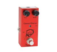 RiToEasysports Pedale Effetti per Chitarra, Pedale per Chitarra Elettrica Conchiglia Interamente in Metallo 10 Tipi Ritardo Analogico Overdrive Distorsione del Coro con Indicatore LED per (rosso)