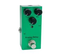 RiToEasysports Pedale Effetti per Chitarra, Pedale per Chitarra Elettrica Conchiglia Interamente in Metallo 10 Tipi Ritardo Analogico Overdrive Distorsione del Coro con Indicatore LED per (verde