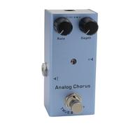 RiToEasysports Pedale Effetto per Chitarra Elettrica, Mini Effetto Singolo Portatile con Guscio Interamente in Metallo con True Bypass e Indicatore LED, per 10 Tipi di Ritardo Analogico Overdrive