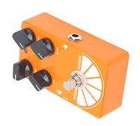 RiToEasysports Pedale Overdrive per Chitarra Elettrica Big Orange True Bypass Effect Accessorio Portatile per Chitarristi Guscio in Lega di Alluminio