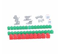 RiToEasysports Pezzi Sostitutivi del Gioco 'Hotel, Pezzi Sostitutivi del Monopolio Portatili Case in Plastica Accessori Aggiuntivi Set di Giochi da Tavolo