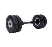 RiToEasysports Pianto per Asse Posteriore RC Pianto da 85 Mm Tread in Gomma Ruota Non Alimentata per Rimorchio Trattore 1/14 con in Lega di Alluminio da 12 Mm a Trazione Esagonale da 12 Lunghezza