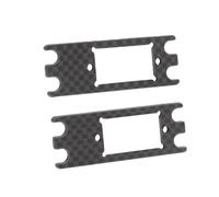 RiToEasysports Piastra Adattatrice Servo in Fibra di Carbonio, Piastra Adattatrice Servo RC 2 Pezzi Aggiornamento Leggero da 9 G per un'installazione e Mini TR4 per VP VS4 10 VS4 10 PRO
